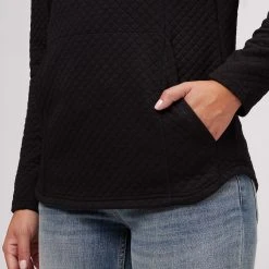 Stoic Quilted Cowl Neck Pullover Women's -Stoic Online Store BLA D3