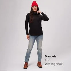 Stoic Quilted Cowl Neck Pullover Women's -Stoic Online Store BLA D4