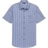 Stoic Stripe Short Sleeve Button Down Shirt Men's