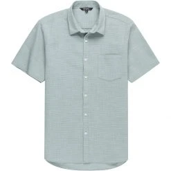 Stoic Solid Texture Short Sleeve Button Down Shirt Men's -Stoic Online Store GRE 8