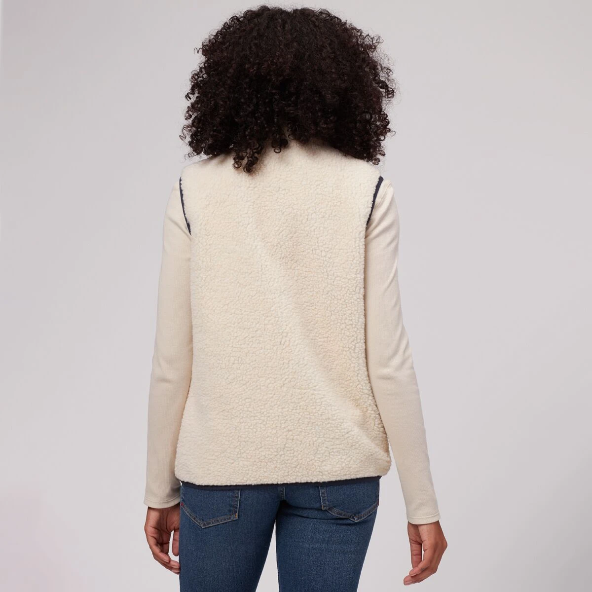 Stoic Reversible Mixed Media Sherpa Vest Women's 6 Stoic Reversible Mixed Media Sherpa Vest Women's - Image 6