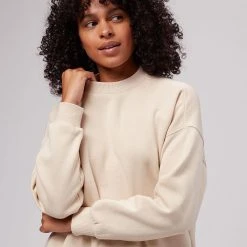 Stoic French Terry Crop Crewneck Hoodie Women's -Stoic Online Store KHA D2