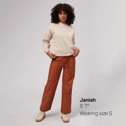 Stoic French Terry Crop Crewneck Hoodie Women's -Stoic Online Store KHA D5