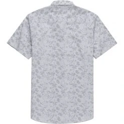 Stoic Print Stripe Short Sleeve Button Down Shirt Men's -Stoic Online Store LIGGRA D1 1