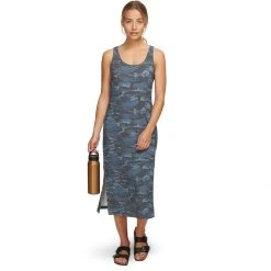 Stoic Sleeveless Camo Midi Dress Women's