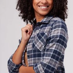 Stoic Super Soft Pocket Flannel Shirt Women's -Stoic Online Store NAVPLA D2