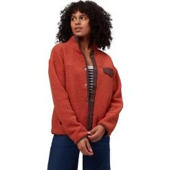 Stoic Sherpa Fleece Jacket Women's -Stoic Online Store RED 1