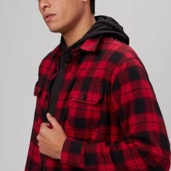 Stoic Button Up Flannel Shirt Men's -Stoic Online Store REDSHAPLA D2