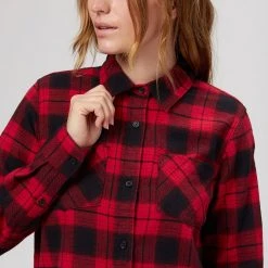 Stoic Super Soft Pocket Flannel Shirt Women's -Stoic Online Store REDSHAPLA D3 1