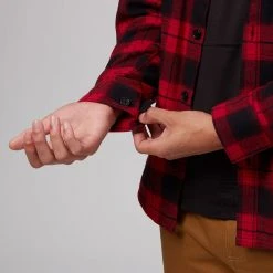 Stoic Button Up Flannel Shirt Men's -Stoic Online Store REDSHAPLA D3