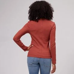 Stoic Core Rib Long Sleeve Top Women's -Stoic Online Store RED D1