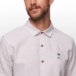 Stoic Crosshatch Linen Short Sleeve Button Down Shirt Men's -Stoic Online Store SAN D6