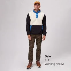 Stoic Sherpa 1/4 Snap Jacket Men's -Stoic Online Store STRLIMSHO D5