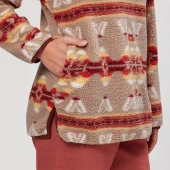 Stoic Pattern Sherpa 1/4 Zip Pullover Women's -Stoic Online Store SUN D3