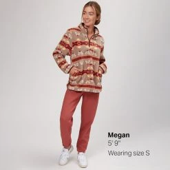 Stoic Pattern Sherpa 1/4 Zip Pullover Women's -Stoic Online Store SUN D7