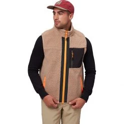 Stoic Reversible Mixed Media Sherpa Vest Men's