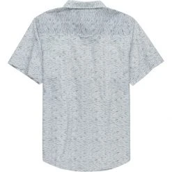 Stoic Spacedye Print Short Sleeve Woven Button Down Shirt Men's -Stoic Online Store WHI D1 1